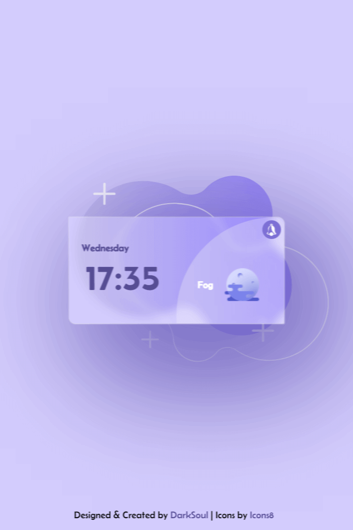 Glassy Date,Time & Weather Widget - post cover image